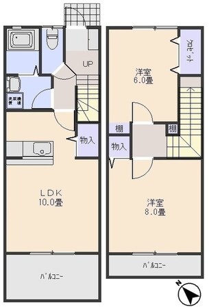 メルベーユの物件間取画像